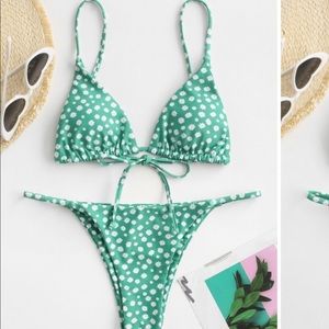 ZAFUL Ditsy Print String Bikini (NEW)